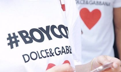 Dolce & Gabbana, boykot edilmek istiyor