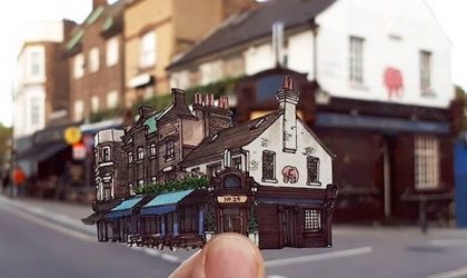 Londra pub’ları illüstrasyonla yeniden yaratıldı