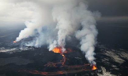 Volkanik patlamanın fotoğrafları