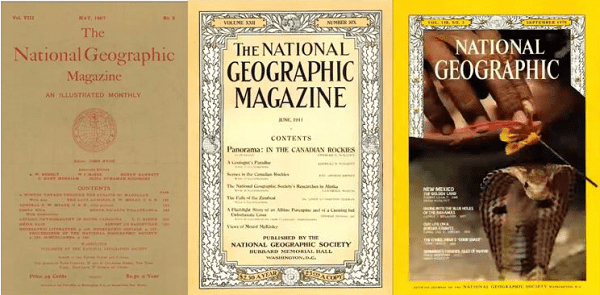 National Geographic’in kapaklarının 130 yıllık evrimi