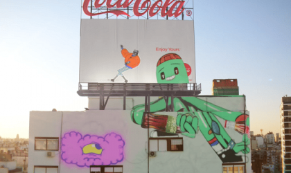 Coca-Cola reklamında mural karakterler hareketlendi