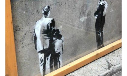 Banksy sergisi başka bir sanatçı tarafından protesto edildi